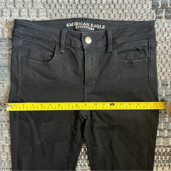🦅 American Eagle ‘Super Super Stretch’ Jeggings in Black, Size US 8 Long - Picture 3 of 12
